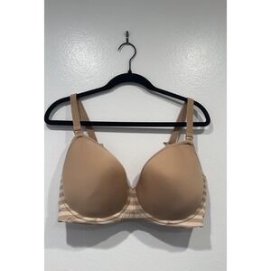 Cake Maternity Beige Striped Bra Women's Size 36I Lamington 3D Spacer Bra #432
